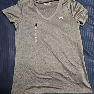 Under Armour Women's Gray V-Neck Top